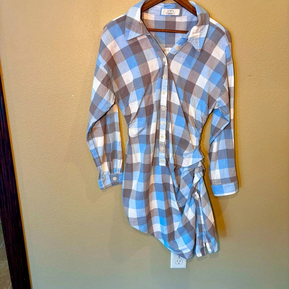 Atoir The Vision Dress in Air Force Blue Check, size 6, Contemporary Chic Retro - Picture 3 of 16